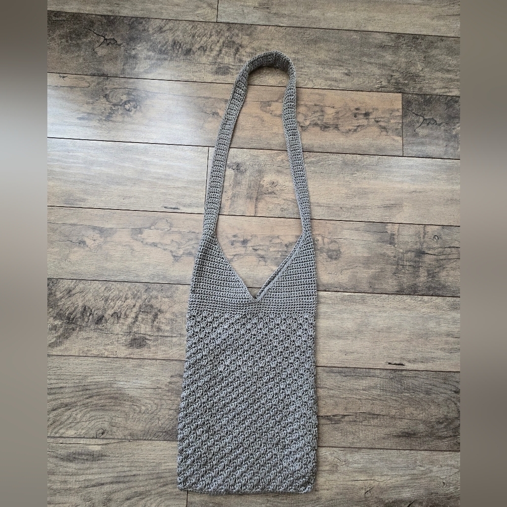 Emanuel Geraldo Gray Crochet Bag